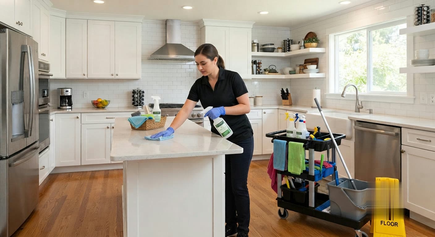 A spotless, detailed Vancouver kitchen after a MaidEX deep clean
